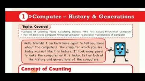 Class:5th Sub:Computer Ch -1 Computer - History & Generations