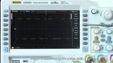 How to use  Rigol oscilloscope pulse trigger function