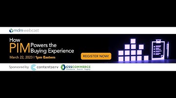 "How PIM Powers the Buying Experience" Webinar with MDM - Distributors | B2B | Cart Conversion