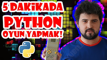 5 DAKİKADA PYTHON İLE KENDİ OYUNUNUZU YAPIN! | BÖLÜM 1