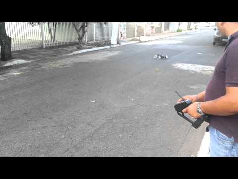 Automodelo - teste com rodas de pvc