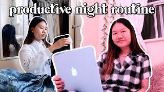 PRODUCTIVE NIGHT ROUTINE 2021 (online school night routine)