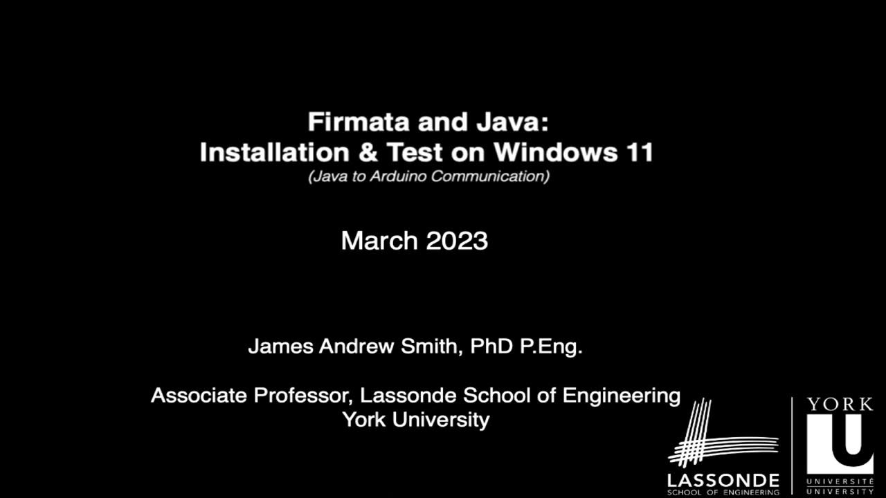 Firmata and java installation test on windows 11 youtube