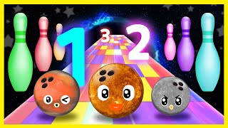 Learn Numbers with Funny Planets | Planet Bowling Ball Adventure | Counting Numbers 1-20 | 8 Planets screenshot 5