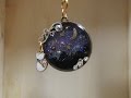100均UVﾚｼﾞﾝで夜空のｽﾄﾗｯﾌﾟを作ってみる(*^^*)【resin】