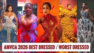 AMVCA 2026 Best Dressed And Worst Dressed. Africa Magic Viewers Choice Awards 12th Edition 