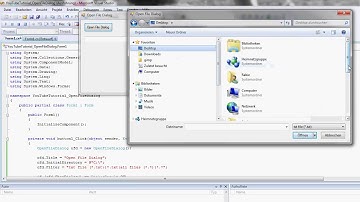 C#: Open File Dialog