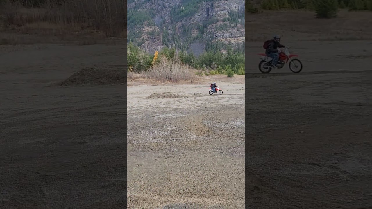 Honda crf80f jump! Close call! 