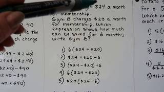 G.E.D. Math  9c, Solving multi-step decimal problems