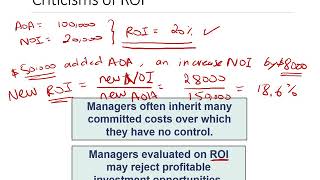 Managerial Accounting (Chapter 11): Performance Measurement