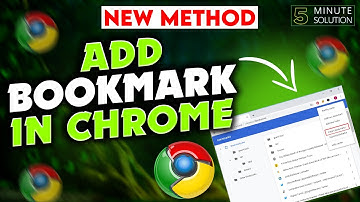 How to add bookmark in chrome 2024