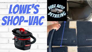 Unboxing Craftsman 5 Gallon 5.5 peak HP Corded Portable Wet/Dry Shop Vac Cleaned car interior