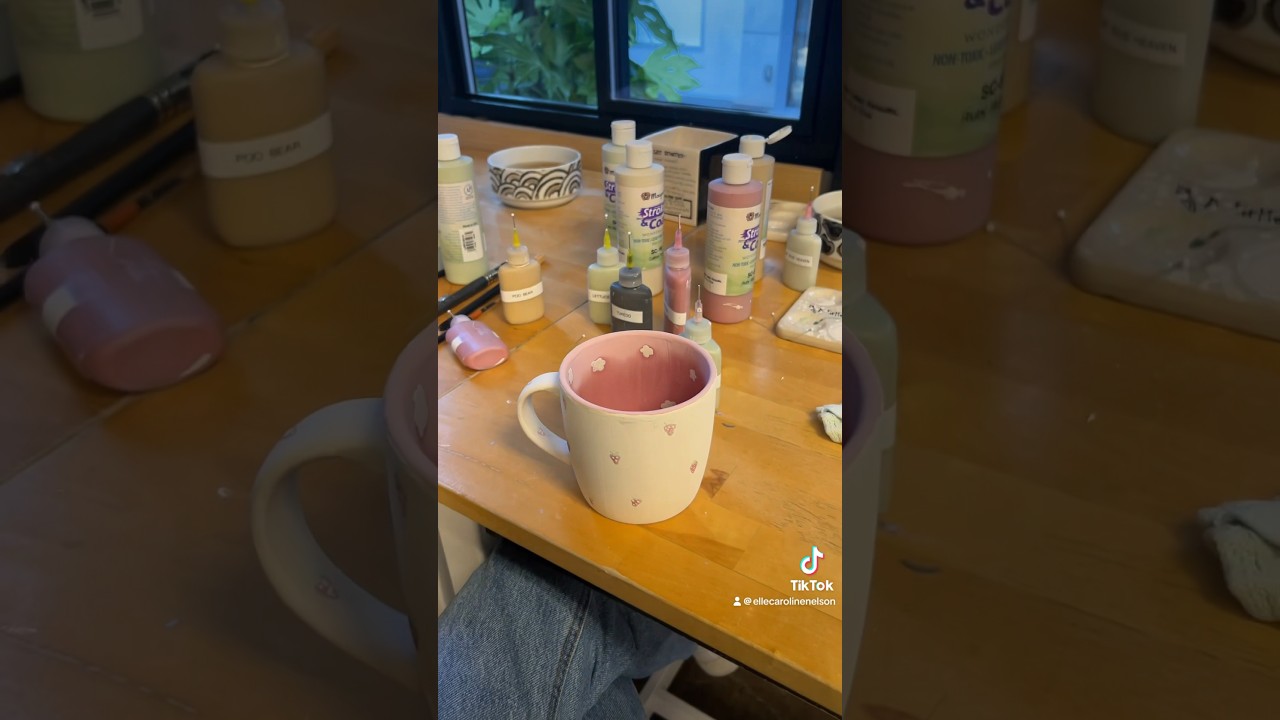 friend date idea: painting pottery at your local art studio 🎨🤍✨ 