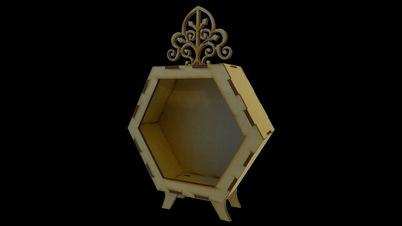 Hexagon shadow box instruction YouTube