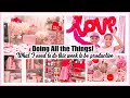 HOW TO BE PRODUCTIVE Valentines Day, Decor, Crafts, Organization, Shop with me and Hauls