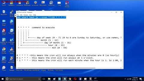 pm2 start cron, cron job