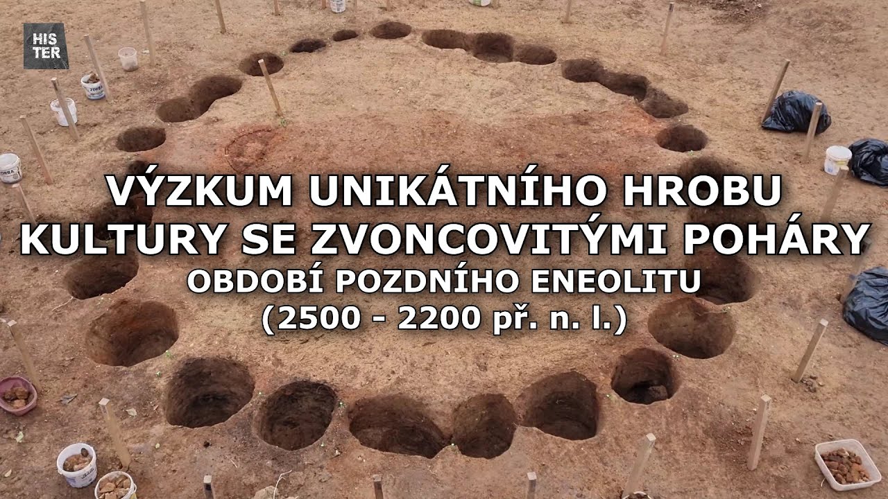 Výzkum unikátního hrobu kultury se zvoncovitými poháry - stavba dálnice D7 u Třebíze