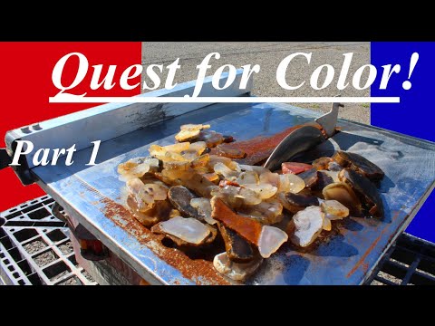 The Quest for COLOR! SLABBING Agates in Search of BEAUTIFUL IRIS AGATES!