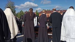 Отпевание и погребение игуменьи Виталии.