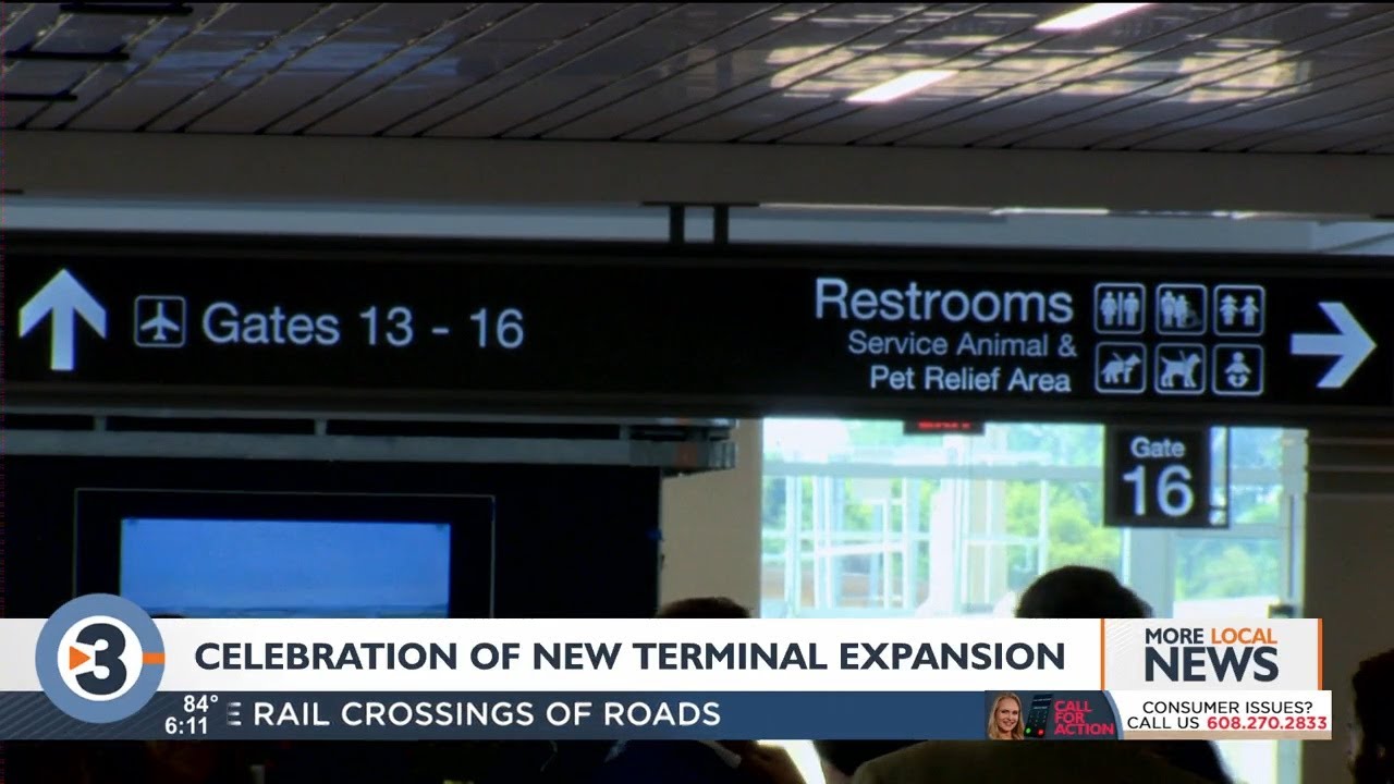 New terminal at Dane County Regional Airport opens this week