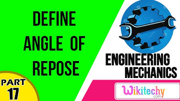Define angle of repose | Mechanical Engineering Interview questions  and answers