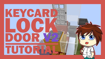 KEYCARD LOCK DOOR V2 | TUTORIAL | 1.16+