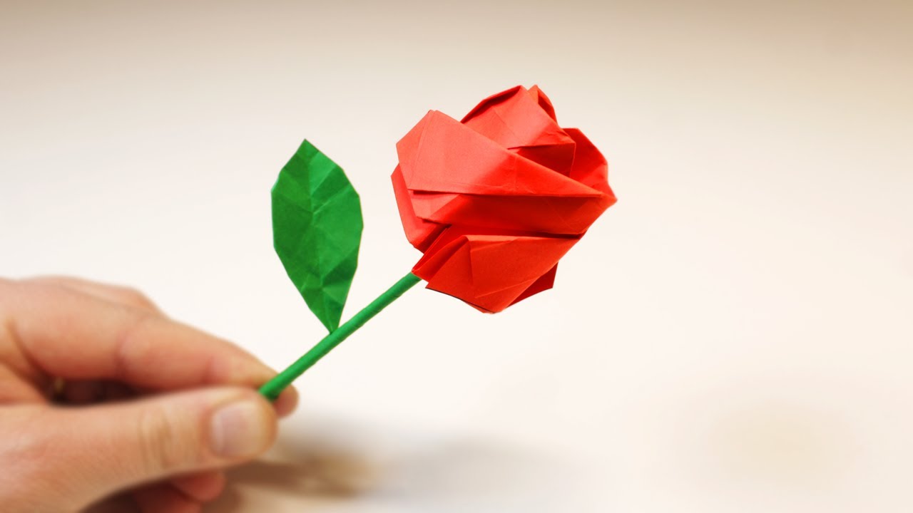 DIY Origami Rose Step by Step Tutorial