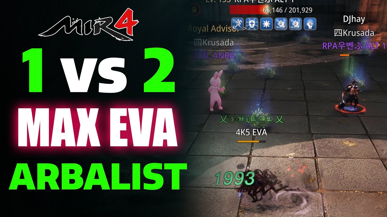 MIR4 PvP: 1 vs 2 – EVA Arbalist Takes on the Odds!