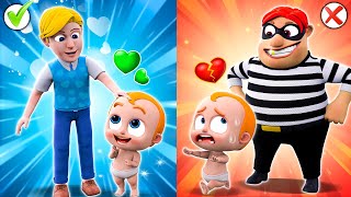 Real or Fake Daddy? | Stranger Danger Song😨 | NEW✨ Nursery Rhymes & Funny For Kids