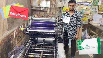 Envelopes Printing by Mini Offset Printing Machine