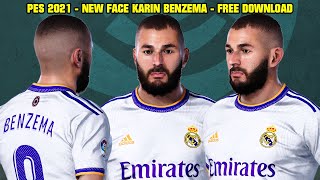 Pes 2021 - New Face Karin Benzema By Lr7 Facemaker - 4K