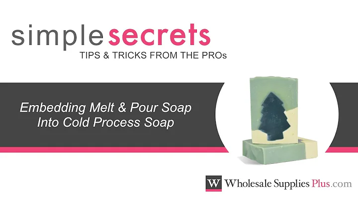 How To Embed Melt & Pour Soap Into Cold Process Soap {Simple Secrets}