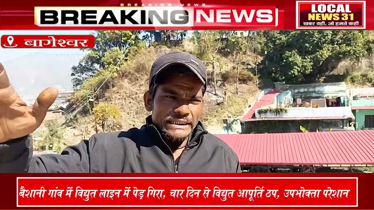 अंधेरे में बैशानी: 4 दिन से बिजली गुल, पेड़ गिरने से लाइन क्षतिग्रस्त