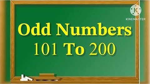 Odd Numbers/Odd Numbers 101 to 200/101 to 200 Odd Numbers/List of Odd Numbers/#oddnumbers