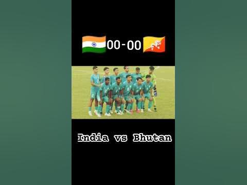 India vs Bhutan Football Match #india #bhutan #football #shorts #