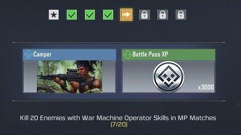 Kill 20 Enemies with War Machine Operator Skills in MP Matches | How to unlock Camper Poster in COD