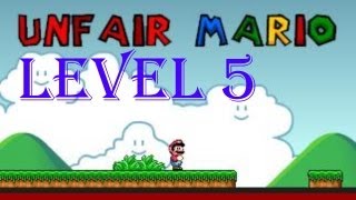Unfair Mario all levels walkthrough/playthrough - Level 5