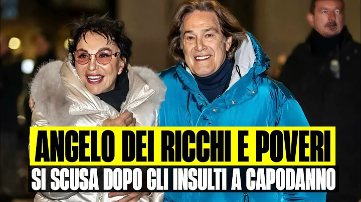 ULTIM’ORA ANGELO DEI RICCHI E POVERI SI SCUSA DOPO LA GAFFE A CAPODANNO: “TONI INUSUALI PER ME”