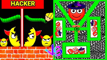 HIDE BALL brain teaser games 🆚 Draw to smash logic puzzle Gameplay part 41