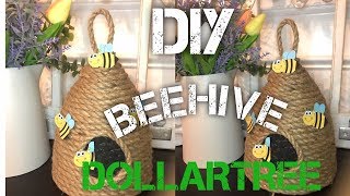 HOW TO DIY BEE SKEP // HOW TO DIY BEEHIVE // BEEHIVE DECORS // HOW TO MAKE A BEEHIVE