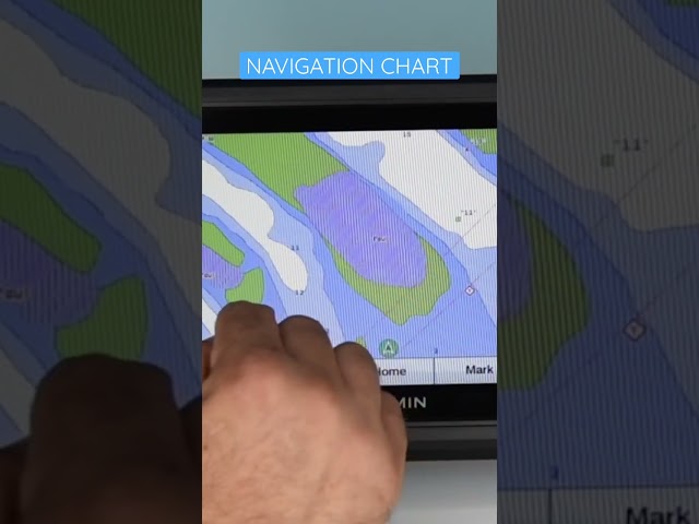 Garmin Echomap UHD -  What does a Navigation chart look like?