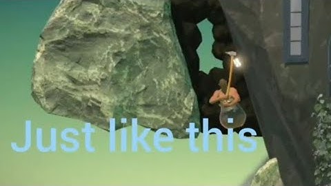 Getting over it Devils chimney tutorial||easy way