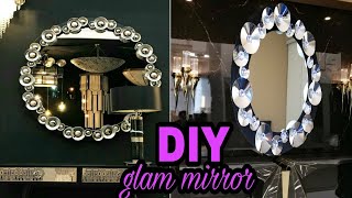 Glam mirror wall decor ideas | DIY craft ideas | art and craft | diy project | Craft Angel