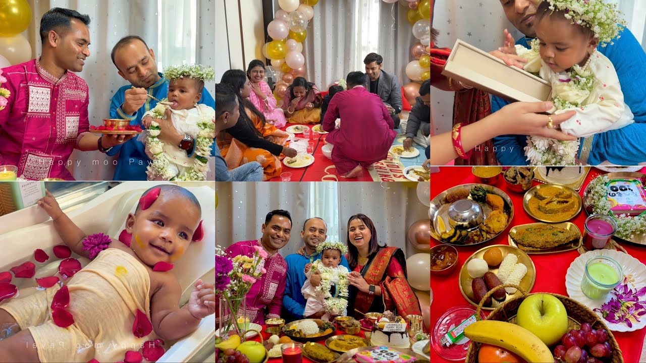 জাপানে বাঙালি মেয়ের অন্নপ্রাশন….❤️ ঘরভর্তি বন্ধু-বান্ধব নিয়ে মিহির প্রথম ভাত খাওয়া 🧿