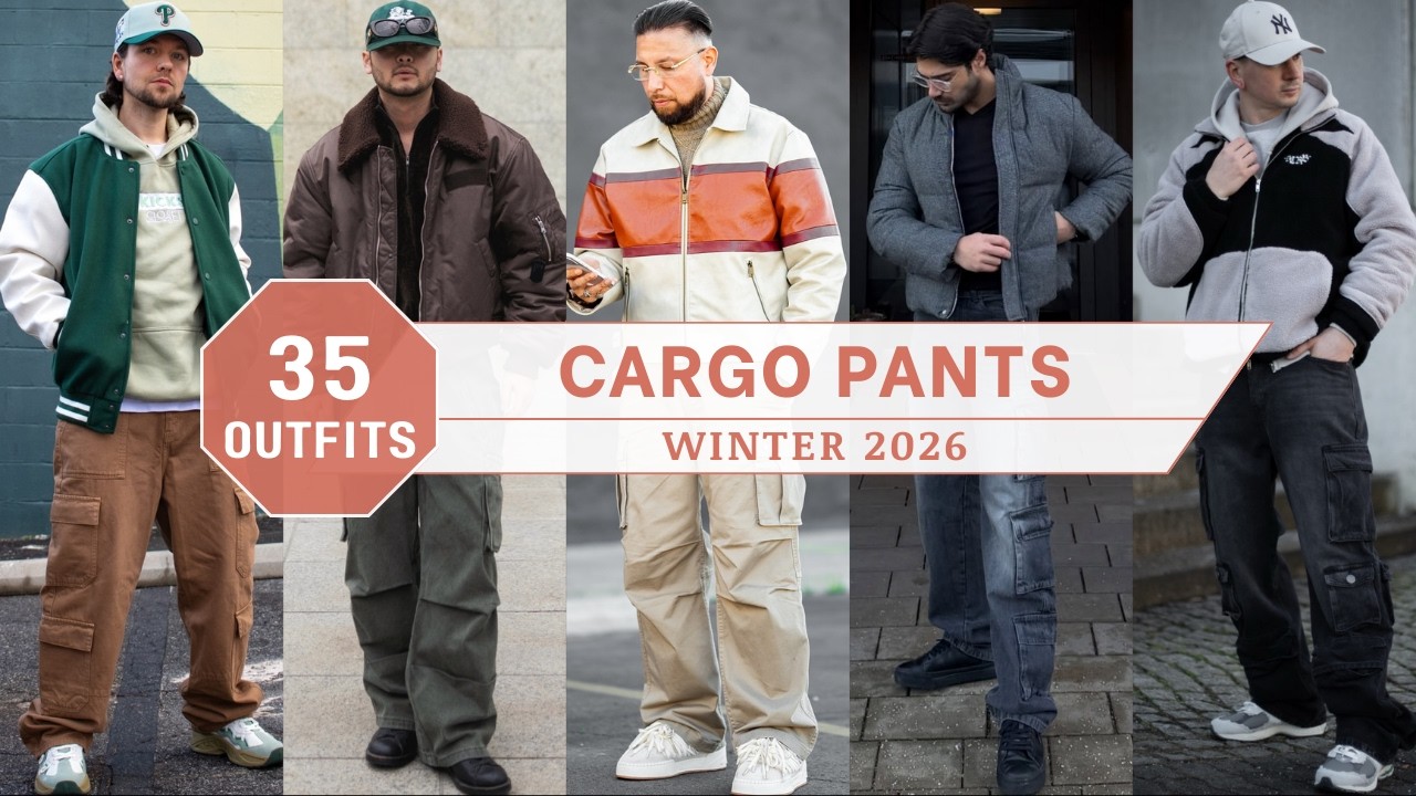 35 способов стилизовать брюки-карго для зимы 2026 года | Мужская мода