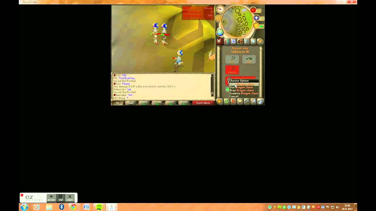 Soulsplit Pking Full Dharok's and Dragon claws - D D S Pking - 2