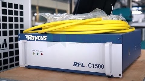 raycus 1500W laser source and chiller installation