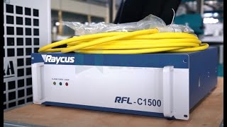 raycus 1500W laser source and chiller installation