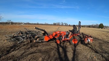 Ep. 25 - Dragging That Big Tree Trunk with the Kubota B2650 (and talking about 2019)