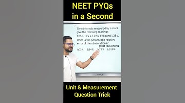 NEET PYQs in a Second | Unit & Measurement Questions Short Trick  #neet2024 #neetpyqs #neetphysics